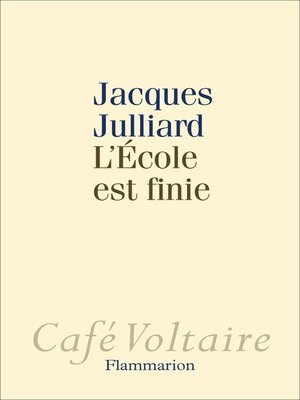 cover image of L'Ecole est finie